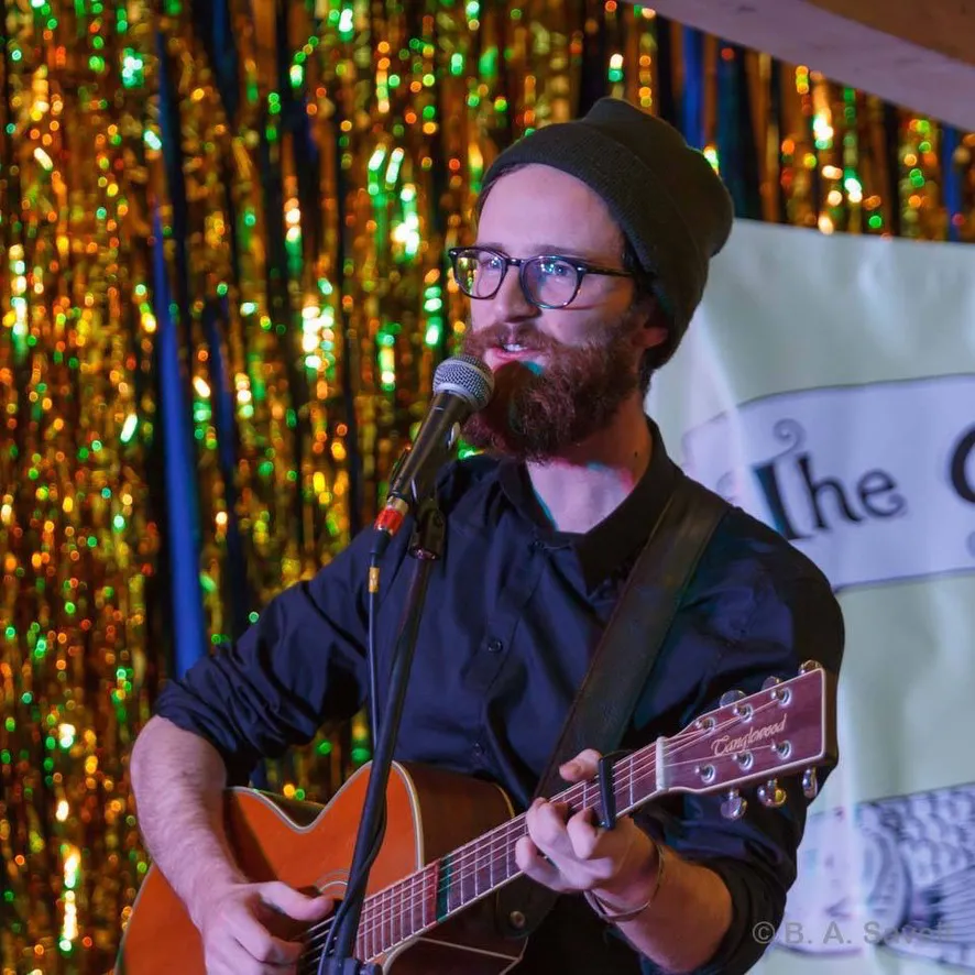 Jack performing at Bradford Roots festival